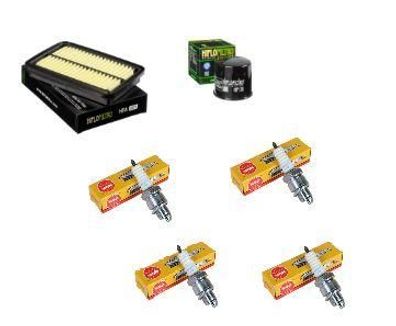 Wartungssatz ?lftilterset Z?ndkerzen spark splug passt an Suzuki Gsf 1200 01-06