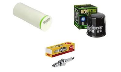 Wartungssatz ?lftilterset Z?ndkerze spark splug passt an Yamaha Mwd 300 20-24