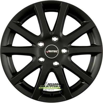 4x Autec Typ S - Skandic schwarz matt 6.5x16 ET50 - LK5/108 ML63.3 Felge Alu