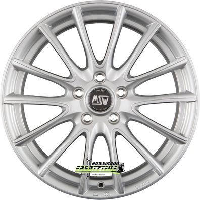 4x MSW MSW 86 full silver 6x15 ET32 - LK4/108 ML65.06 Felge Alu