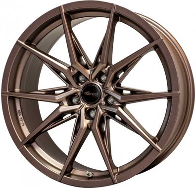 2x Brock B42 bronze-copper matt-lackiert 8x18 ET35 - LK5/112 ML66.6 Felge Alu