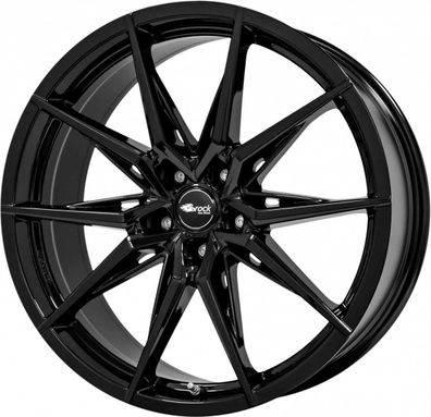 2x Brock B42 schwarz lackiert 8x18 ET42 - LK5/108 ML72.6 Felge Alu