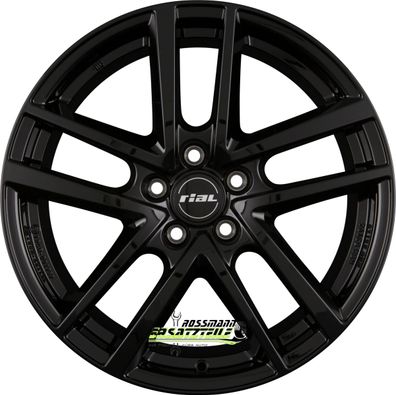 4x Rial Astorga diamant-schwarz 6x15 ET43 - LK5/112 ML57.1 Felge Alu