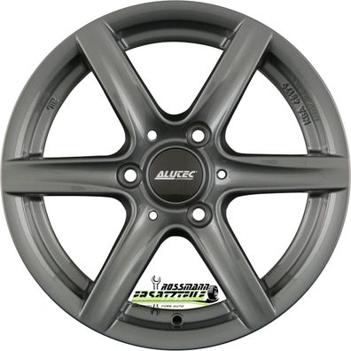 4x Alutec Grip graphit 6x15 ET25 - LK3/112 ML57 Felge Alu