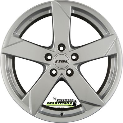 4x Rial Kodiak polar-silber 6.5x16 ET35 - LK5/114.3 ML66.1 Felge Alu