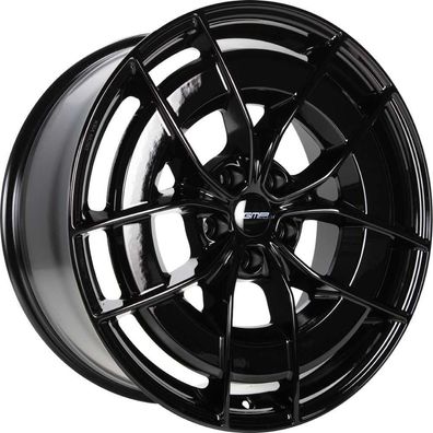 2x GMP Energia black glossy 8.5x19 ET38 - LK5/114.3 ML64.1 Felge Alu
