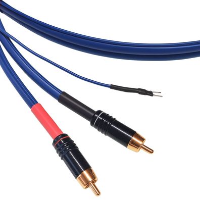 Sommercable -Sinus Control- HighEnd Phono-Cinchkabel mit Masseleitung - Blau