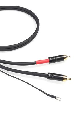 Sommercable -Sinus Control- HighEnd Phono-Cinchkabel mit Masseleitung - Schwarz