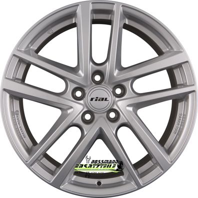 4x Rial Astorga polar-silber 6.5x16 ET41 - LK5/112 ML57.1 Felge Alu