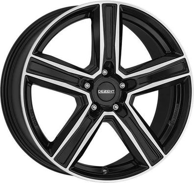 2x Dezent KG black/polished 8x19 ET34 - LK5/112 ML66.6 Felge Alu