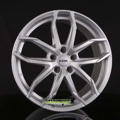 4x Rial Lucca polar-silber 6.5x16 ET38 - LK5/114.3 ML70.1 Felge Alu
