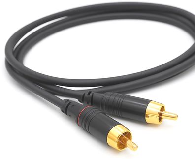 Sommercable -Goblin- Profi Cinchkabel - kompakt & klangstark - Schwarz