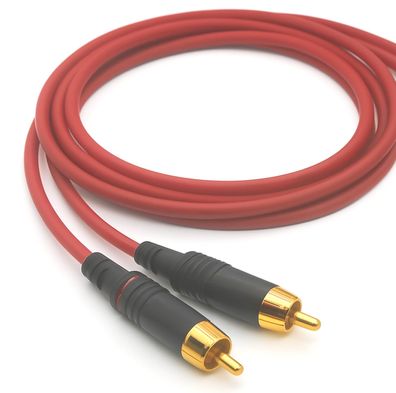 Sommercable -Goblin- Profi Cinchkabel - kompakt & klangstark - Rot