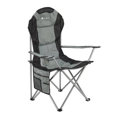 Campingstuhl Klappstuhl Stuhl Angelstuhl Faltstuhl Strandstuhl Grau B-WARE