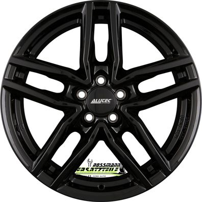 4x Alutec Ikenu diamant-schwarz 6.5x16 ET38 - LK5/100 ML57.1 Felge Alu