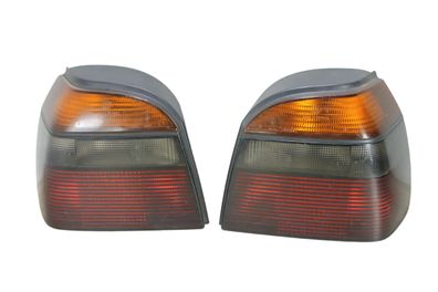 VW Golf III 3 Rückleuchten schwarz Rücklichter Hella Limousine getönt original