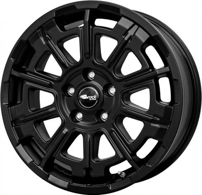 2x Brock B45 satin-black matt-lackiert 7.5x18 ET43 - LK5/130 ML84.1 Felge Alu