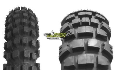 4x Mitas ENDURO TRAIL-XT+ (TL/TT) DAKAR GELB 130/80R18 72T Reifen Sommer Motorrad