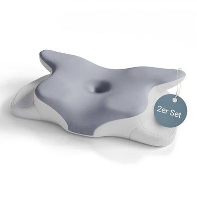 Kopfkissen 2er SET Orthopädisch Kissen Nackenkissen Memory Foam B-WARE