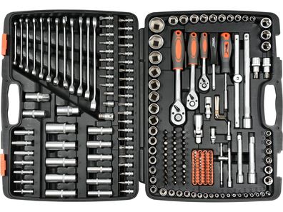 Werkzeug Set, Steckschlüssel Satz, 1/2" Knarrenkasten ( 216 Teilig )