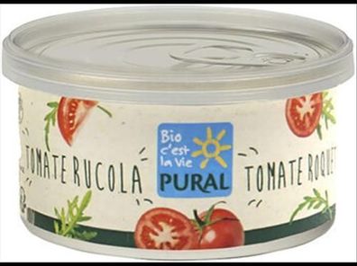Pural 6x Pflanzlicher Aufstrich Tomate Rucola palmölfrei 125g