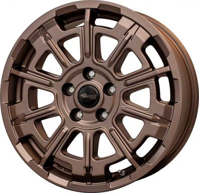 2x Brock B45 bronze-copper matt-lackiert 7.5x18 ET45 - LK5/120 ML65.1 Felge Alu