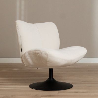 Bronx71 Sessel Lise drehbar Chenille off white