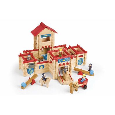 Actionfiguren Jeujura The Wooden Castle Fort 300 Stücke Playset