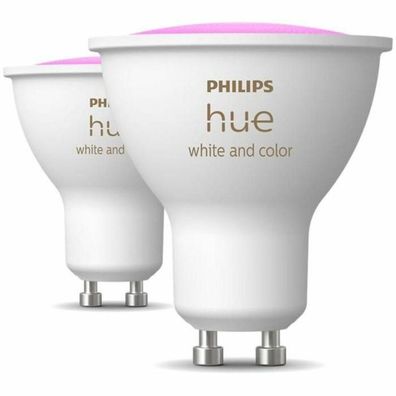 Philips Hue LED Lampe GU10 2er Set 350lm White Color Amb
