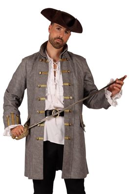 Piratenjacke Herren Kostüm Pirat Mantel Gehrock Kostüm Halloween Karneval