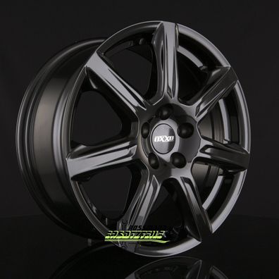 4x Oxxo Ferox black 7x17 ET45 - LK5/108 ML67.1 Felge Alu