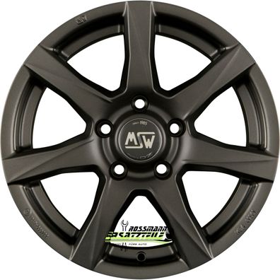 4x MSW MSW 77 matt dark grey 8x18 ET28 - LK5/112 ML66.46 Felge Alu