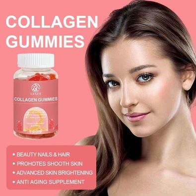 Hydrolysierte Gummis Kollagen ergänzt Biotin Vitamin C und Kollagen Gummis für Haar H