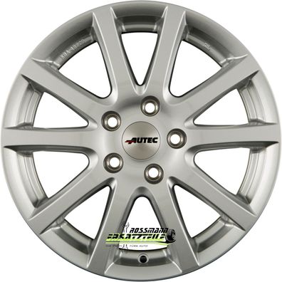 4x Autec Typ S - Skandic brillantsilber 7x17 ET49 - LK5/108 ML70 Felge Alu