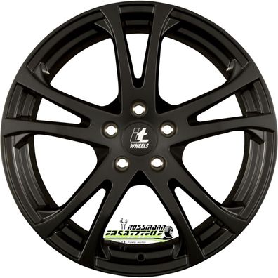 4x itWheels Michelle matt black 8x18 ET40 - LK5/114.3 ML74.1 Felge Alu