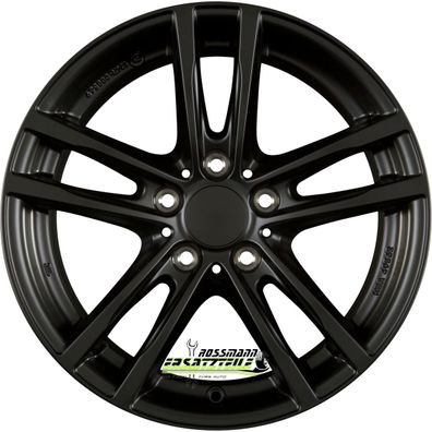 4x Rial X10 racing-schwarz 7x17 ET47 - LK5/112 ML57.1 Felge Alu