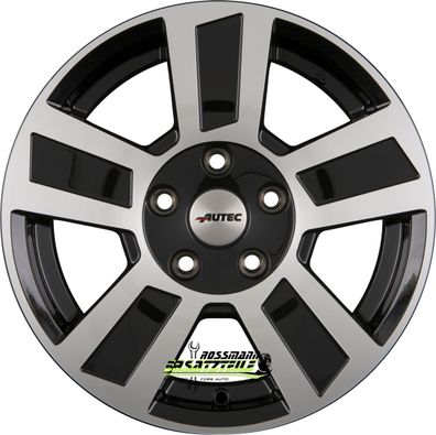 4x Autec Typ TG - Tigris schwarz poliert 6x14 ET30 - LK5/112 ML66.6 Felge Alu