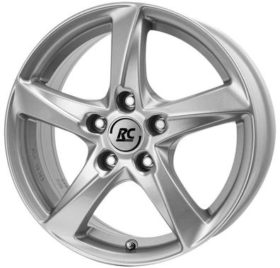 4x RC-Design RC30 kristallsilber lackiert 7.5x18 ET46 - LK5/108 ML63.4 Felge Alu