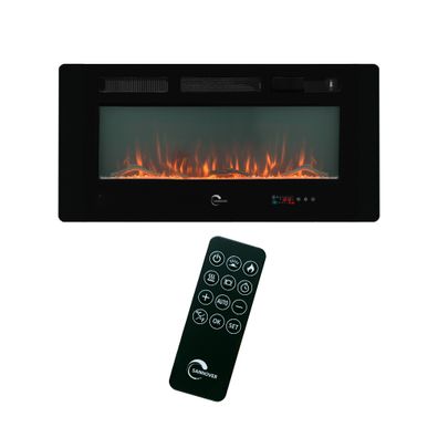 Elektrokamin mit LED-Flammeneffekt Valtaia Plat Sannover 2000 W / 102 cm