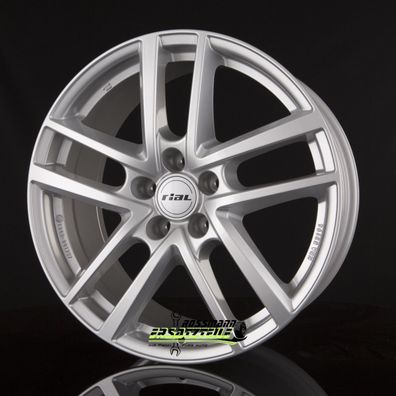 4x Rial Astorga polar-silber 7.5x17 ET38 - LK5/112 ML66.6 Felge Alu