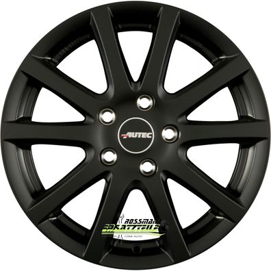 4x Autec Typ S - Skandic schwarz matt 7.5x18 ET48 - LK5/114.3 ML70 Felge Alu