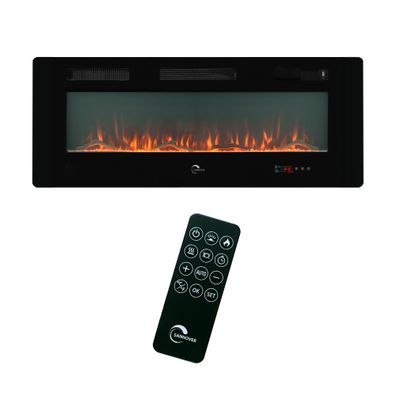 Elektrokamin mit LED-Flammeneffekt Valtaia Plat Sannover 2000 W / 127 cm