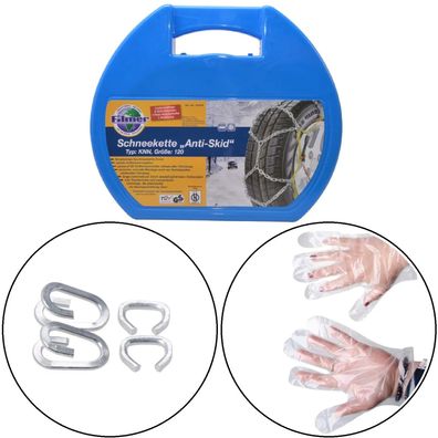 Schneeketten KNN 120 Anti-Skid 15-19 Zoll - Ö-Norm geprüft, 9 mm, PKW Reifenketten