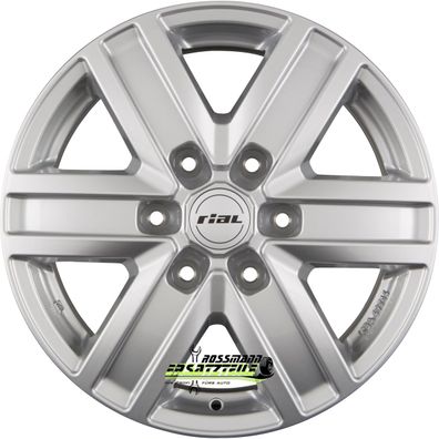 4x Rial Transporter polar-silber 6x15 ET68 - LK5/118 ML71.1 Felge Alu