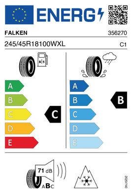 4x Falken Euro All Season AS220 PRO XL M+S 3PMSF 245/45R18 100W Reifen