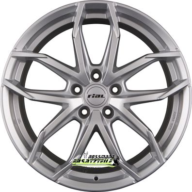 4x Rial Lucca polar-silber 6.5x17 ET20 - LK4/108 ML65.1 Felge Alu