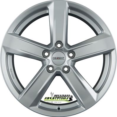 4x Dezent TU silver 7x17 ET48 - LK5/108 ML70.1 Felge Alu