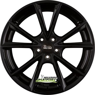 4x MAM A5 black painted 8x18 ET45 - LK5/112 ML66.6 Felge Alu