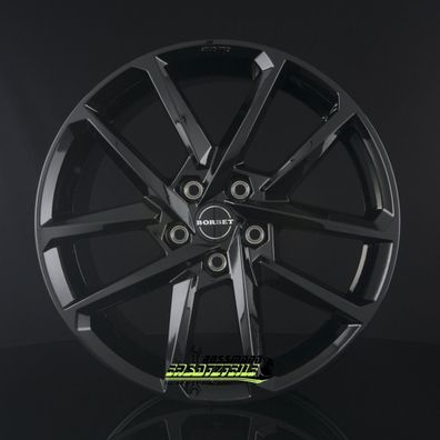 4x Borbet N black glossy 8x18 ET50 - LK5/114.3 ML72.5 Felge Alu