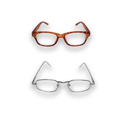 5 Stück Lesehilfe Brille Lesebrille Sehhilfe Kunststoff mit Etui 1,0 bis 3,0 dpt